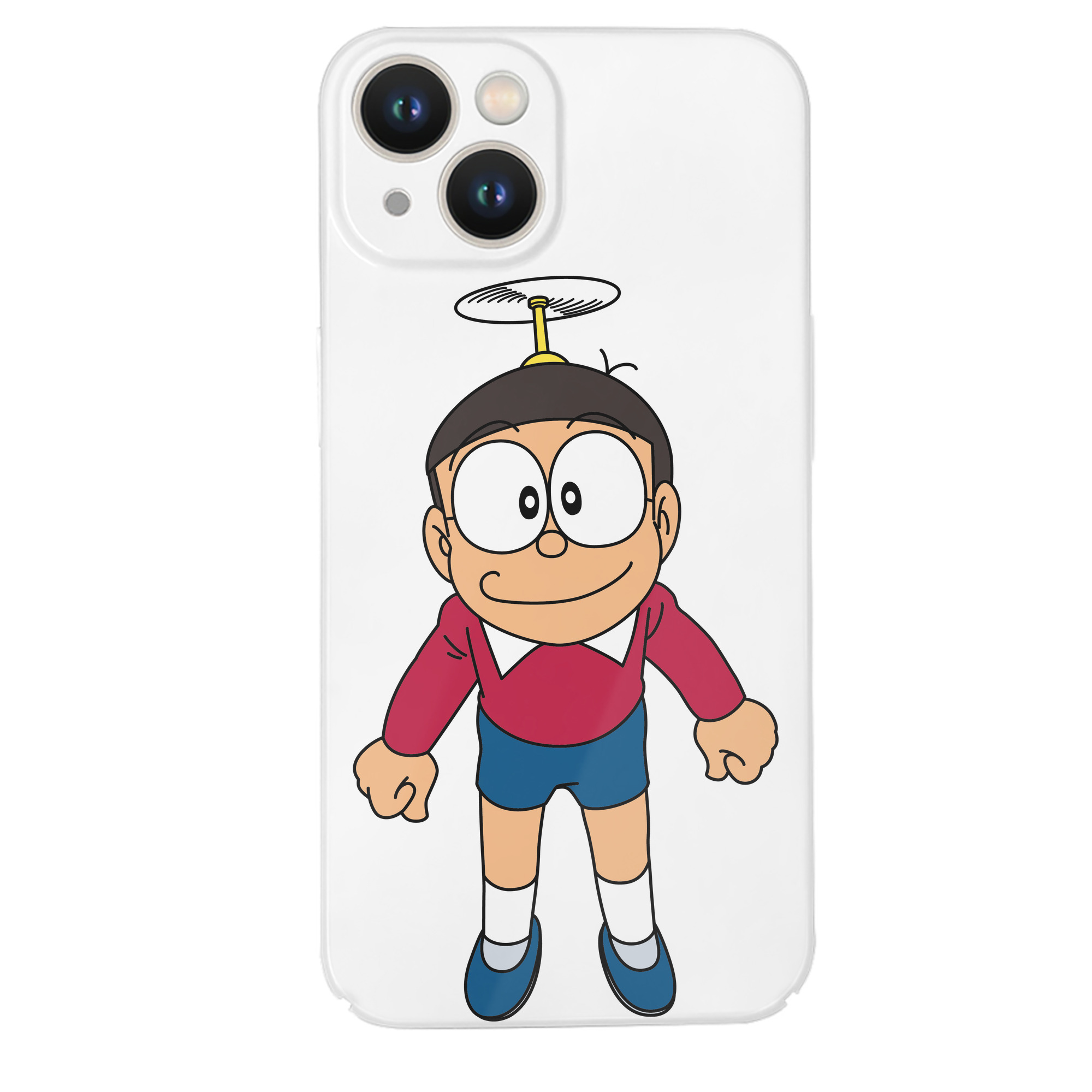 （画像用） ドラえもん 野比 のび太 Doraemon Nobita Nobi 【iPhone 14シリーズ対応】ハードケース